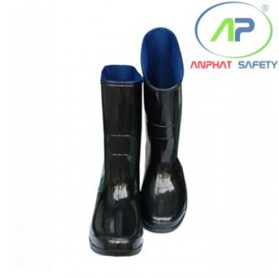 Ủng nhựa Đen lót vớ xanh TGP-010 Size 38 (9.5)